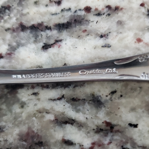 Oneida Finway stainless serving spoon flatware - Picture 2 of 2